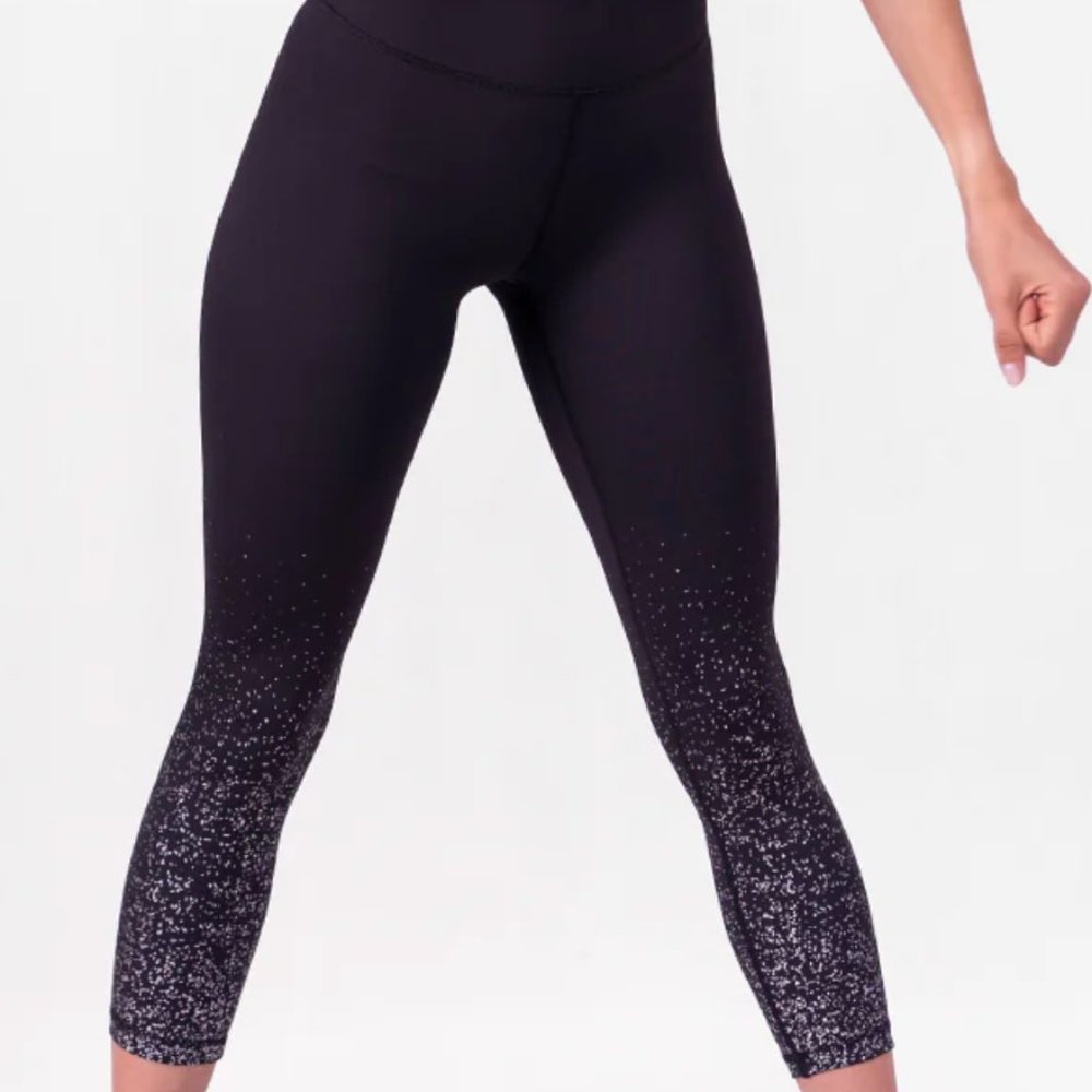 Athleta Leggings Black with Sparkle